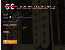 Tablet Screenshot of guitartechcraig.com